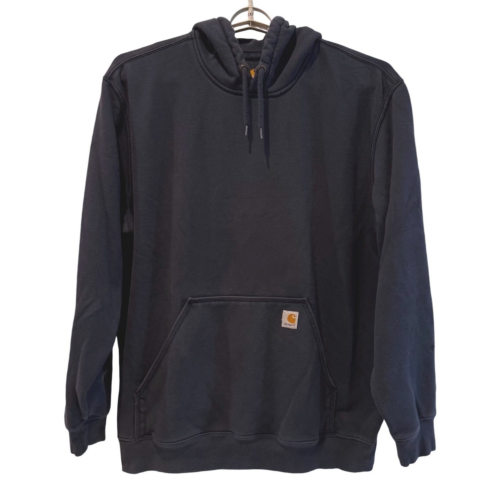 Carhartt Midweight Original Fit Hooded Sweatshirt Black Rain Defender Men 2XLT